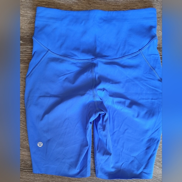 Lululemon Base Pace HIGH RISE Shorts Size 6 8" inseam Blazer Blue - Picture 4 of 5